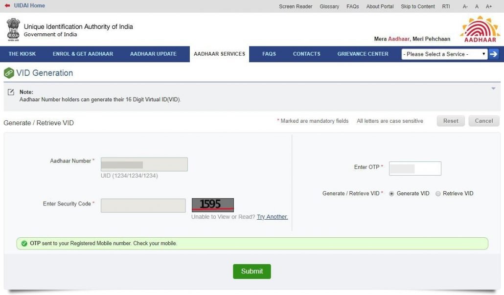 What is Virtual ID and how to get one on UIDAI platform?